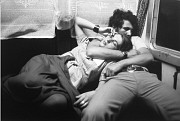 On a train, Roumania