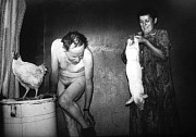 24.grimaces woman holding piglet