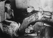 26.grimaces boy & cigarette & man sleeping